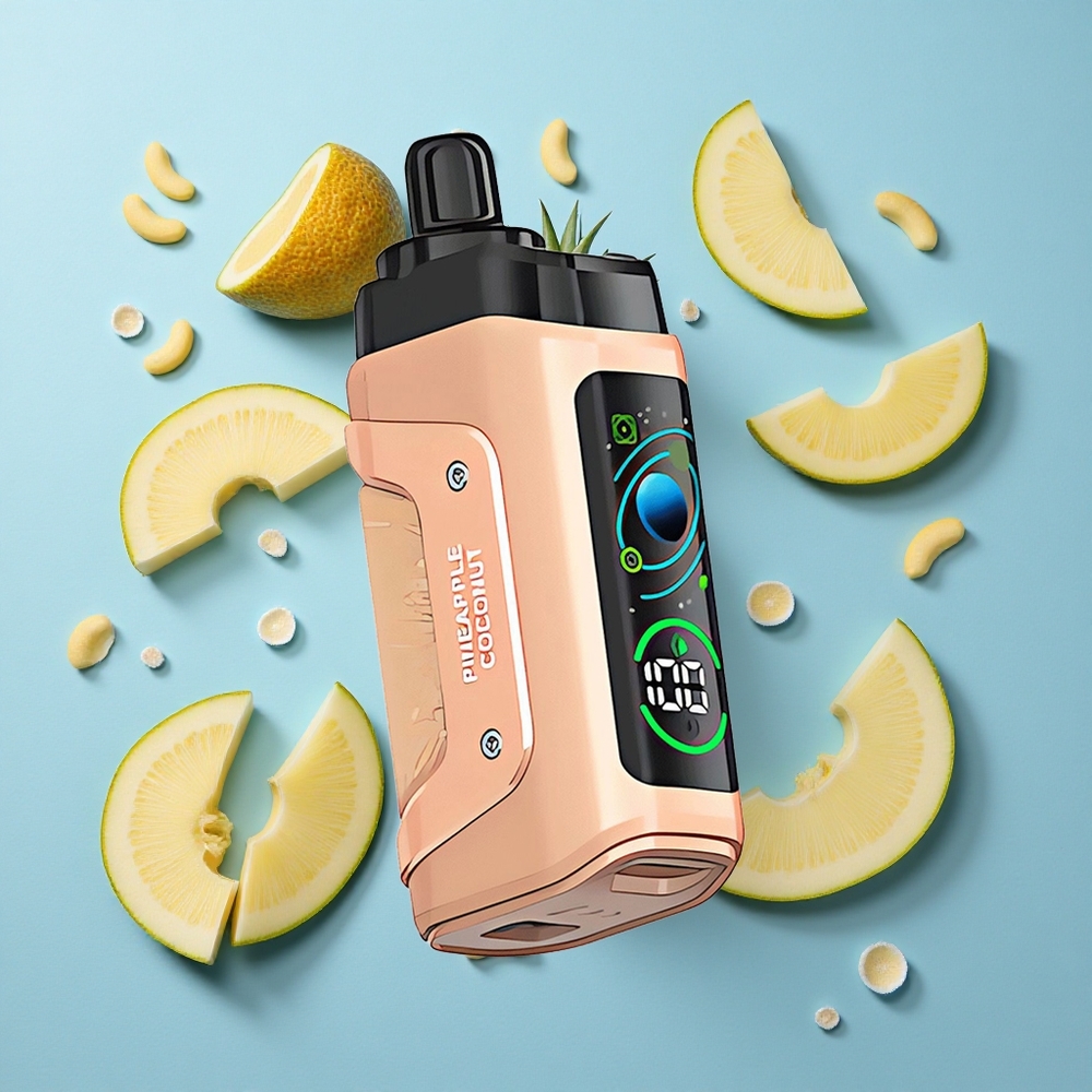 Razz Bar 45000 Puffs Sigaretta elettronica usa e getta Ananas Cocco con Bobina Mesh 1.0 Ohm