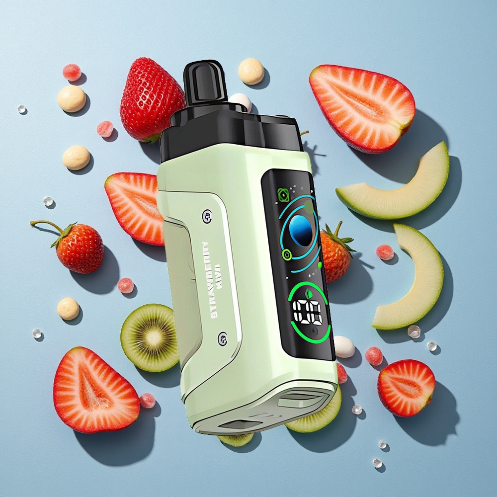 Razz Bar 45000 Puffs Sigaretta elettronica usa e getta Fragola Kiwi con Bobina Mesh 1.0 Ohm