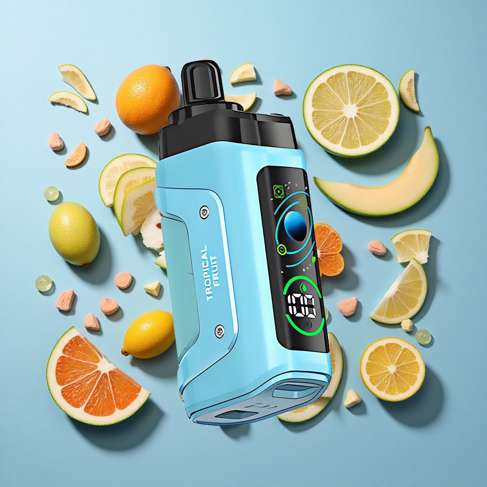 Razz Bar 45000 Puffs Sigaretta elettronica usa e getta Frutto Tropicale con Bobina Mesh 1.0 Ohm