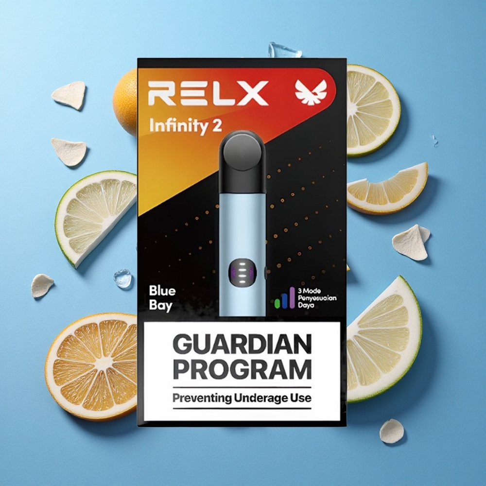 RELX Infinity 2 Blu con Capacità Pod 1,9 ml e Finitura Metallica Elegante