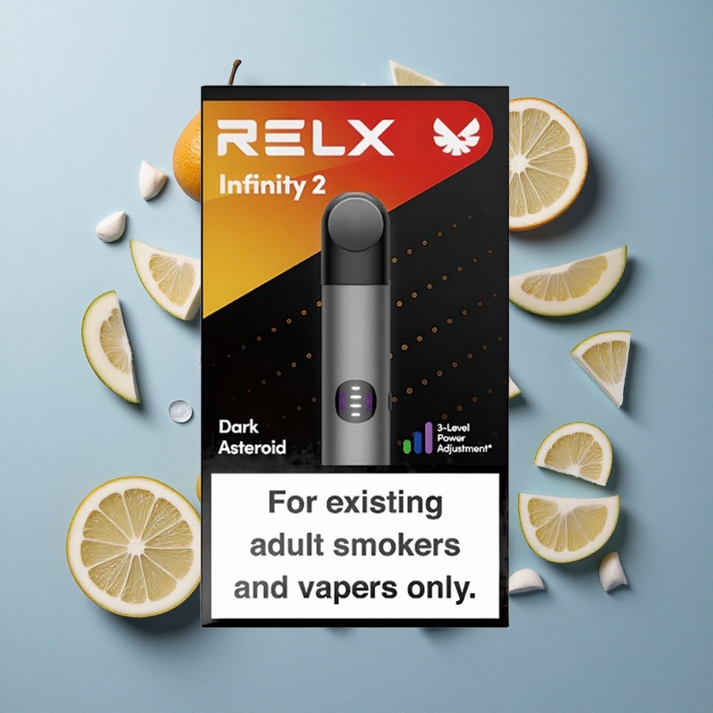 RELX Infinity 2 Grigio con Capacità Pod 1,9 ml e 600-650 Puffs