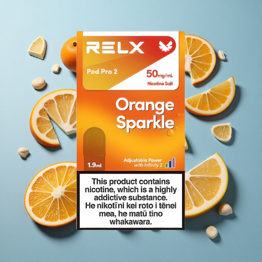 RELX Pod Pro 2 Arancione Scintillante con 600 Puffs e 1.9ml
