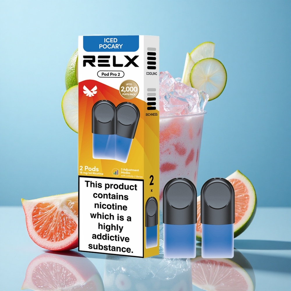 RELX Pod Pro 2 Bevanda Ghiacciata Pocary con 1,9ml e 600 Puffs