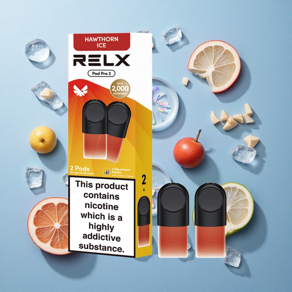 RELX Pod Pro 2 Biancospino Ghiaccio con 1,9ml di Capacità e 600 Puffs