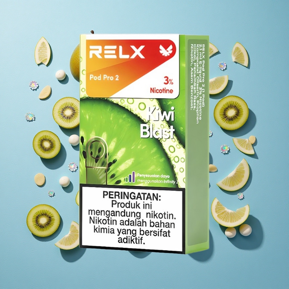 RELX Pod Pro 2 Esplosione di Kiwi con 3% Nicotina e 600 Puffs