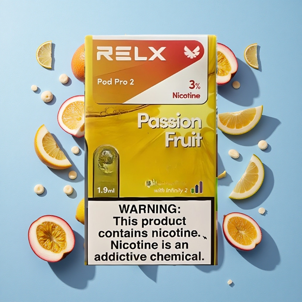 RELX Pod Pro 2 Frutto della Passione con 600 Puffs e 1.9ml capacità