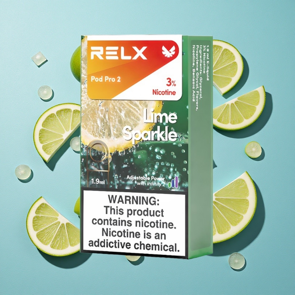 RELX Pod Pro 2 Lime Scintillio con 3% Nicotina e 600 Puffs