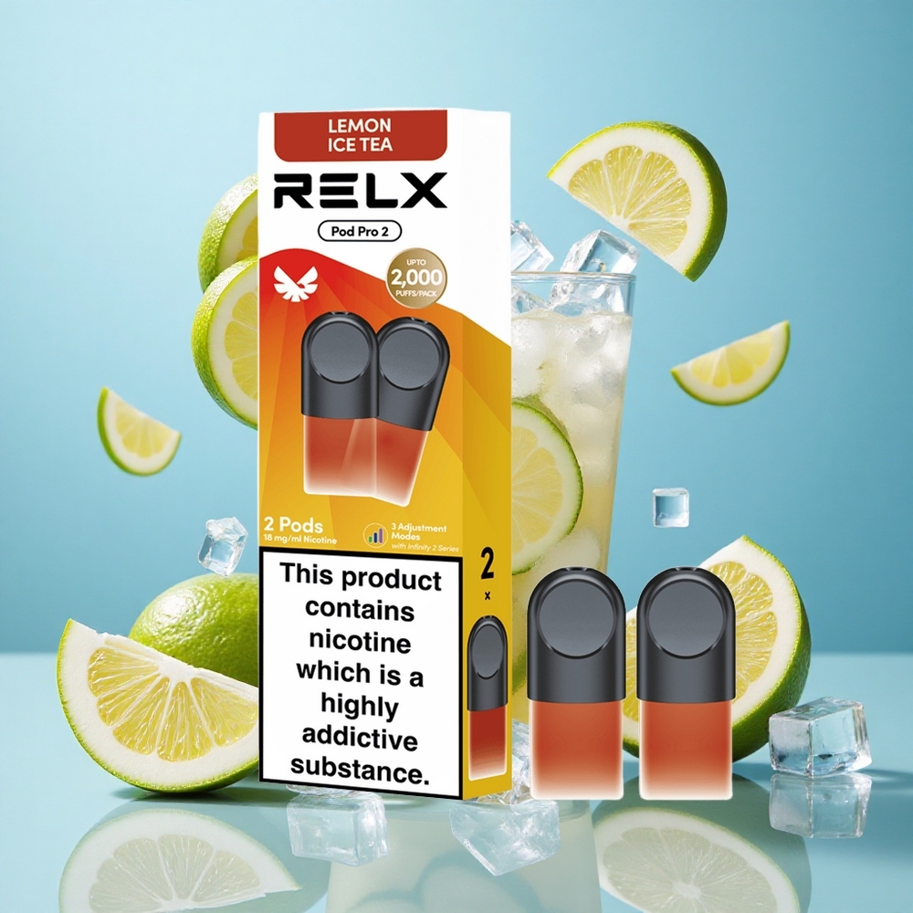 RELX Pod Pro 2 Tè-Limone Tè Freddo con 1,9ml e 600 Puffs