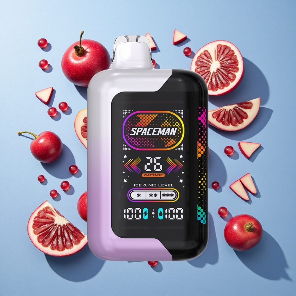 SMOK SPACEMAN SP40000 Sigaretta elettronica usa e getta Ciliegia Melograno con 40000 Puffs e Batteria da 1000mAh