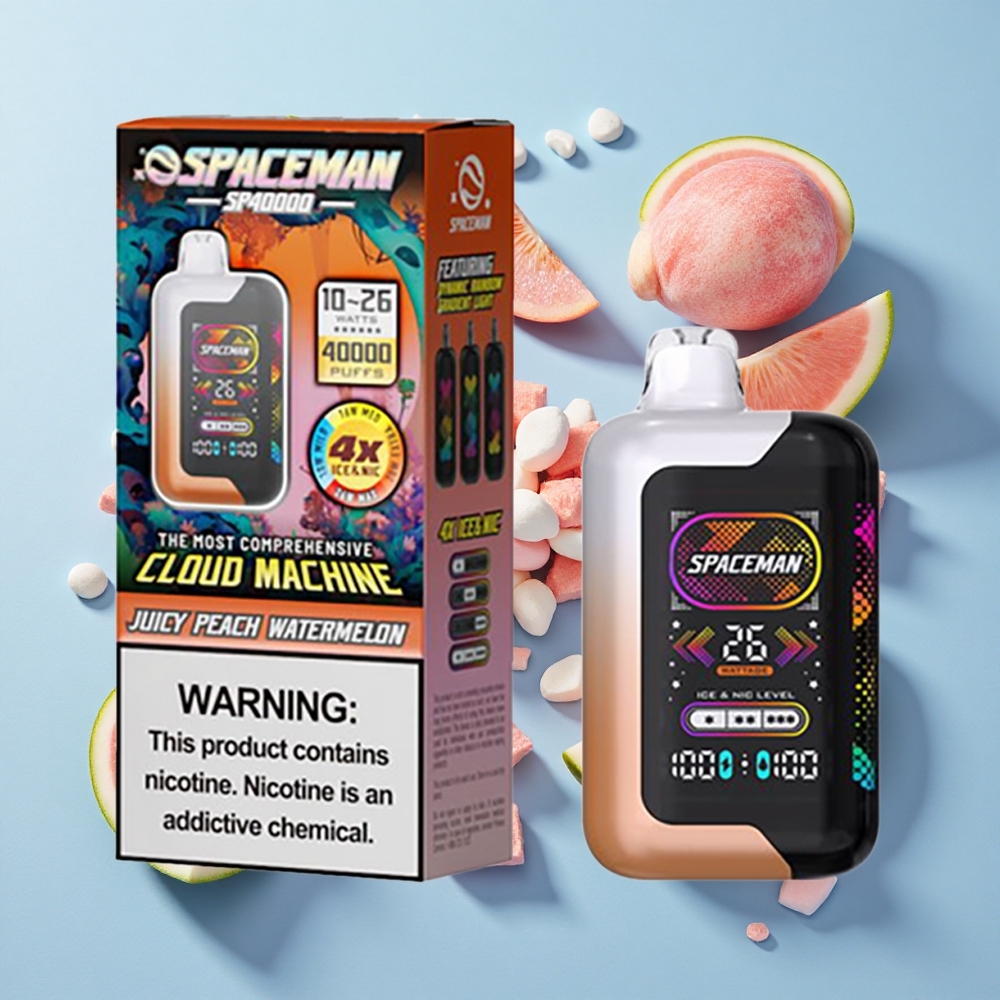 SMOK SPACEMAN SP40000 Sigaretta elettronica usa e getta Pesca Succosa Anguria con 40000 Puffs e 20ml Capacità