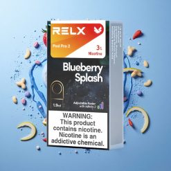 RELX Pod Pro 2 Conteggio di Puffs:600 & Mirtillo Blu Splash