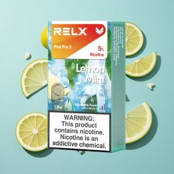 RELX Pod Pro 2 Limone Menta con 5% Nicotina e 600 Puffs